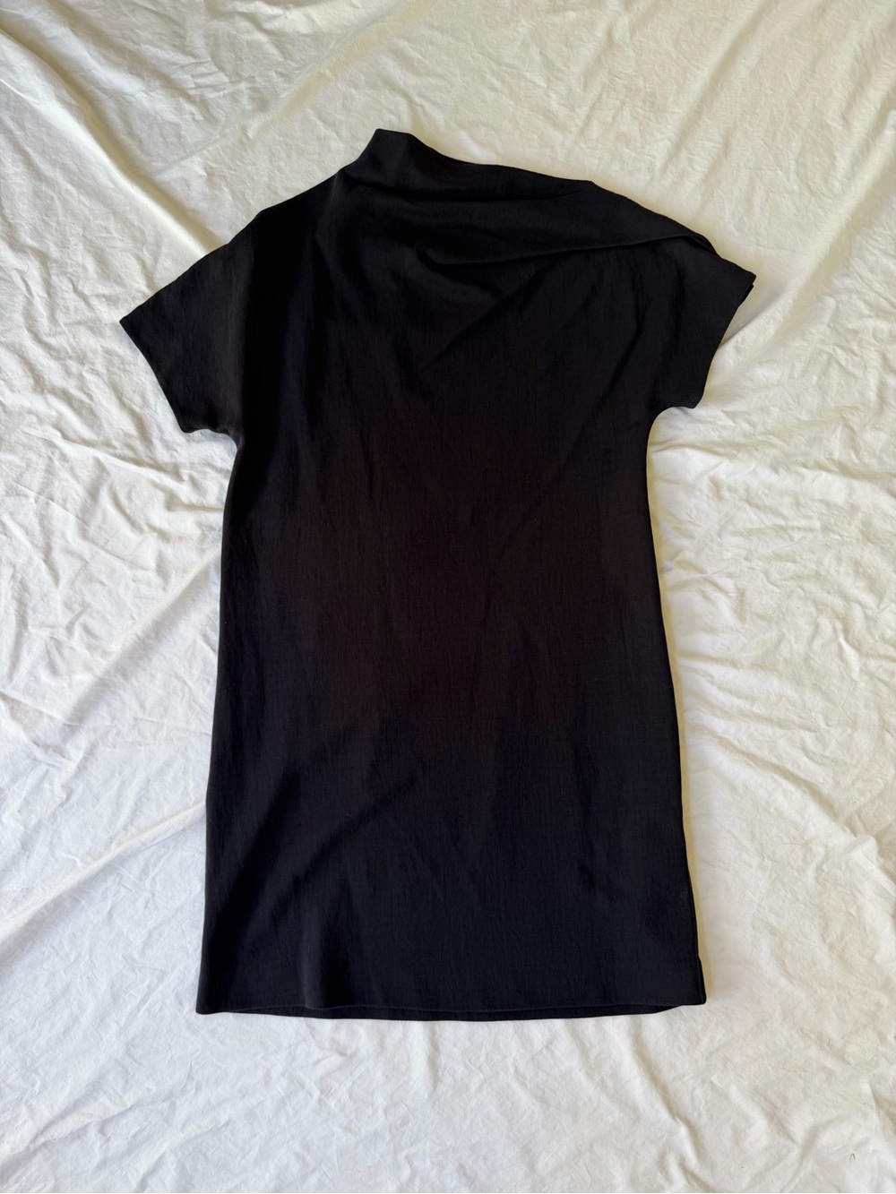COS Black Short-Sleeve Mini Dress
